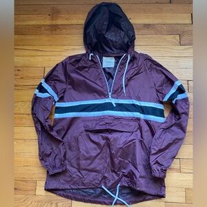 ZINE unisex half zip light weight rain jacket